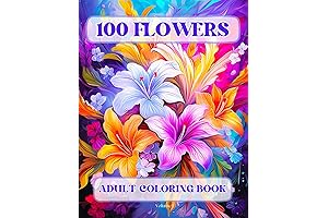 Flowers Coloring Books for Adults: Easy & Beautiful
