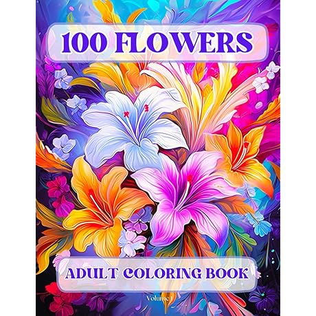 Flowers Coloring Books for Adults: Easy & Beautiful