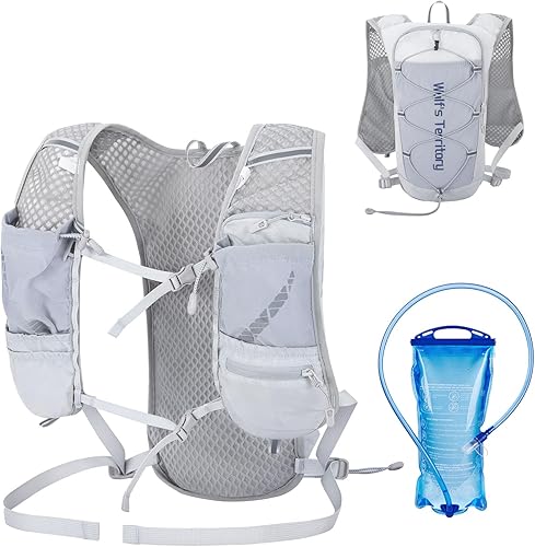 Azarxis Hiking Hydration Pack 5L Running Backpack Daypack Vest with 2L Water Bladder for Women Men Cycling Biking Trail Race