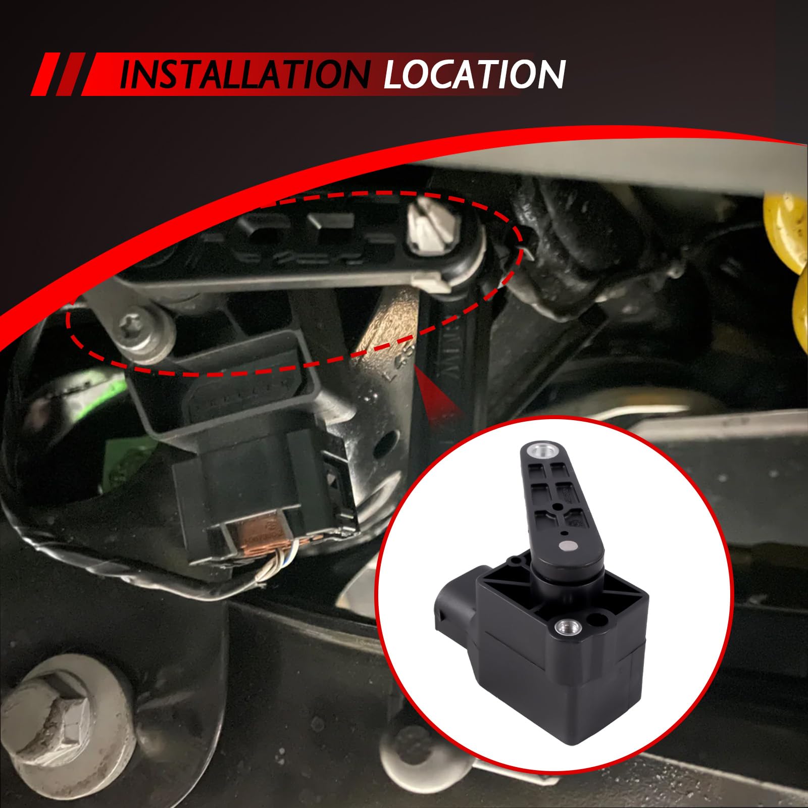Sensore di altezza veicolo sostituzione per E82 E87 E90 E92 E61 E60 E38 Z4 R50 R52