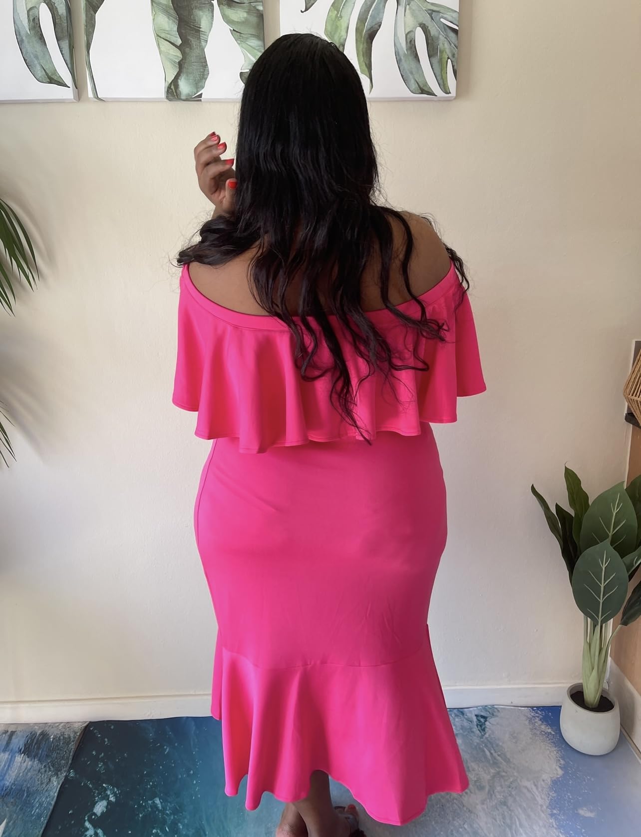 Larona High Quality Plus Size Dress for women in South Africa (3XL, Hot Pink)  : Amazon.co.za: Home & Kitchen