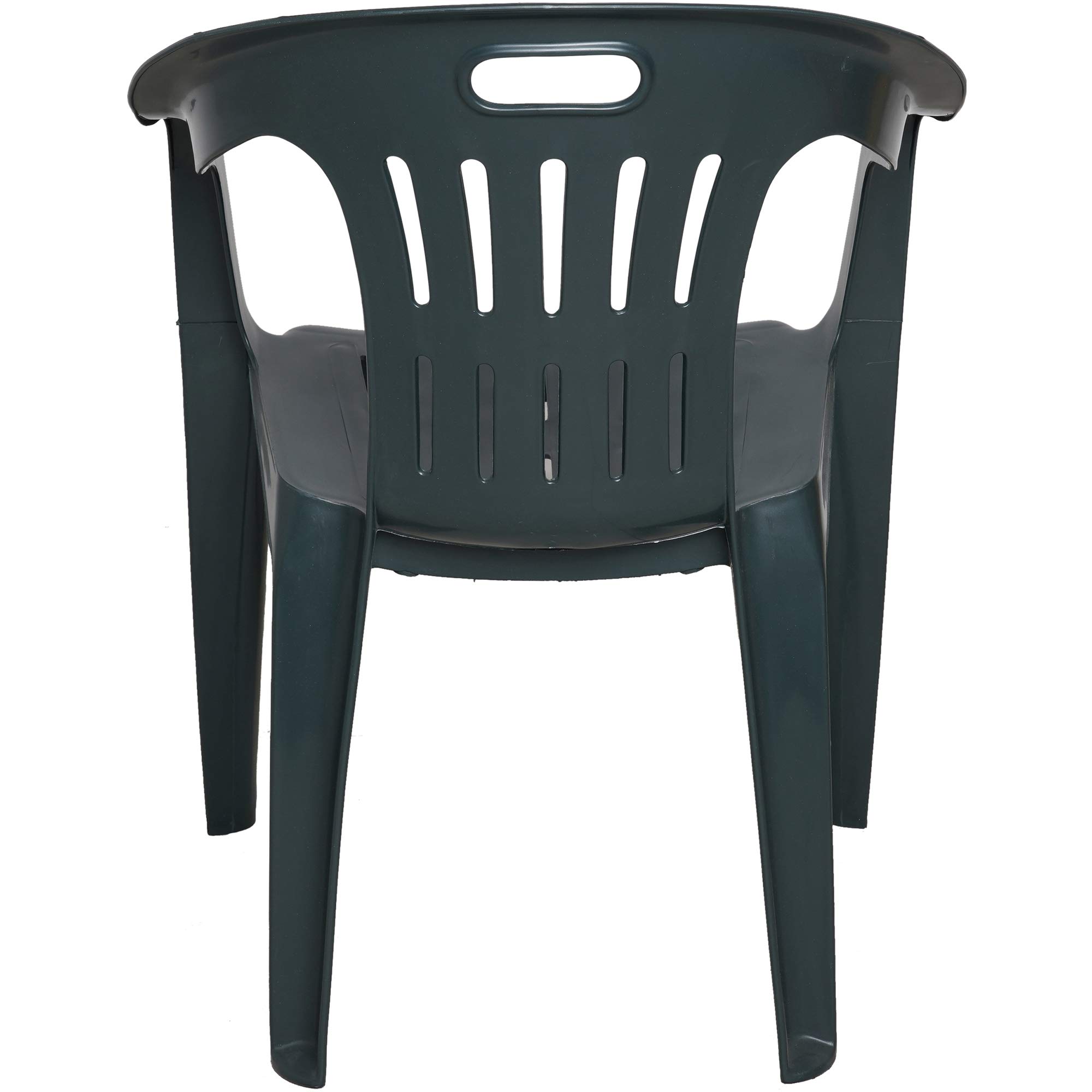 Dmora - Chaise d'extérieur Velletri, Sièges de jardin, Chaise pour table à manger, Fauteuil d'extérieur, 100% Made in Italy, 56x57h80 cm, Vert