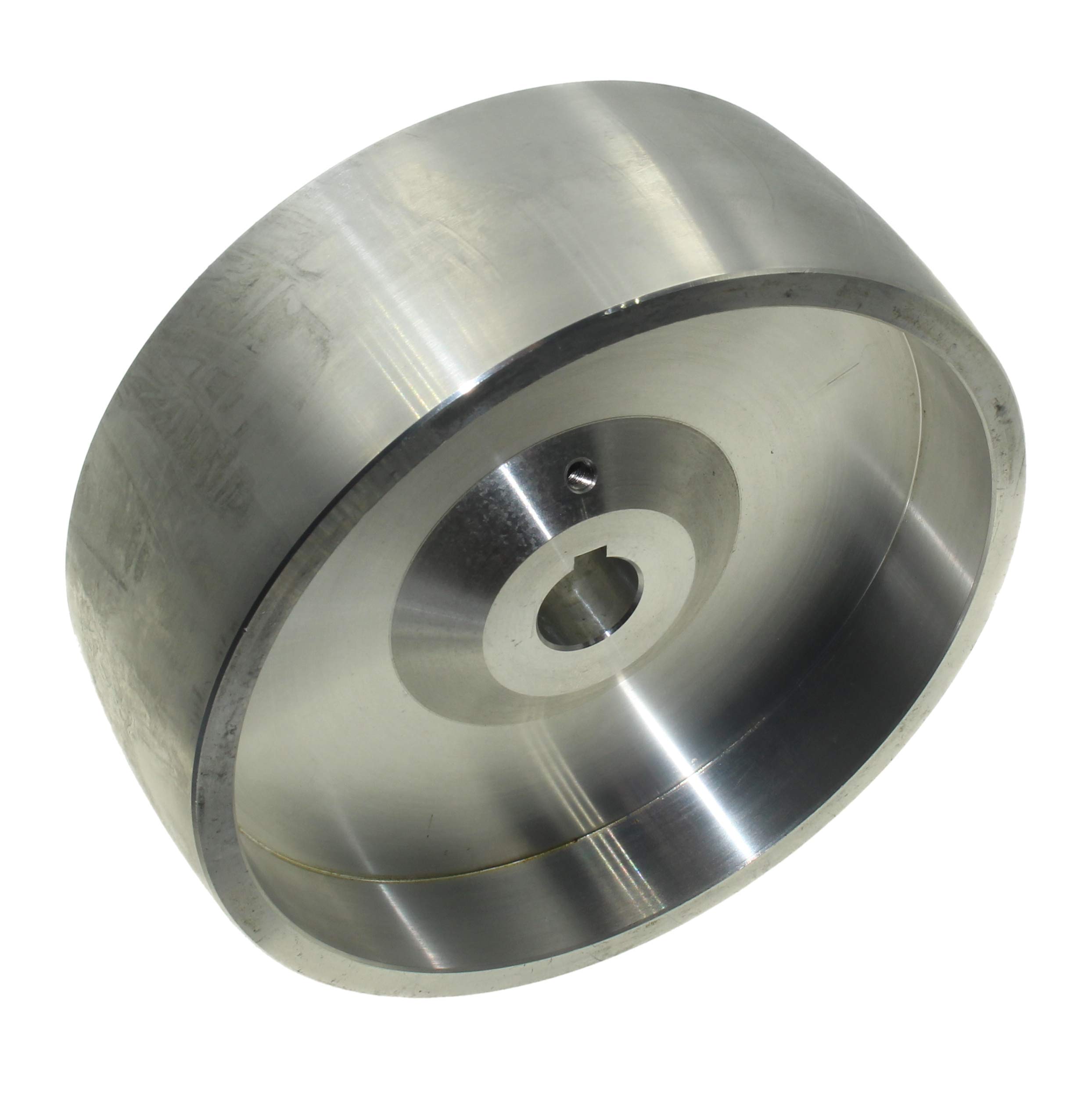 (Drive 158 – 19) Rueda de transmisión de correa mecanizada CNC para afilador de cuchillos, 158 mm de diámetro, 55 mm de ancho con orificio de 19 mm