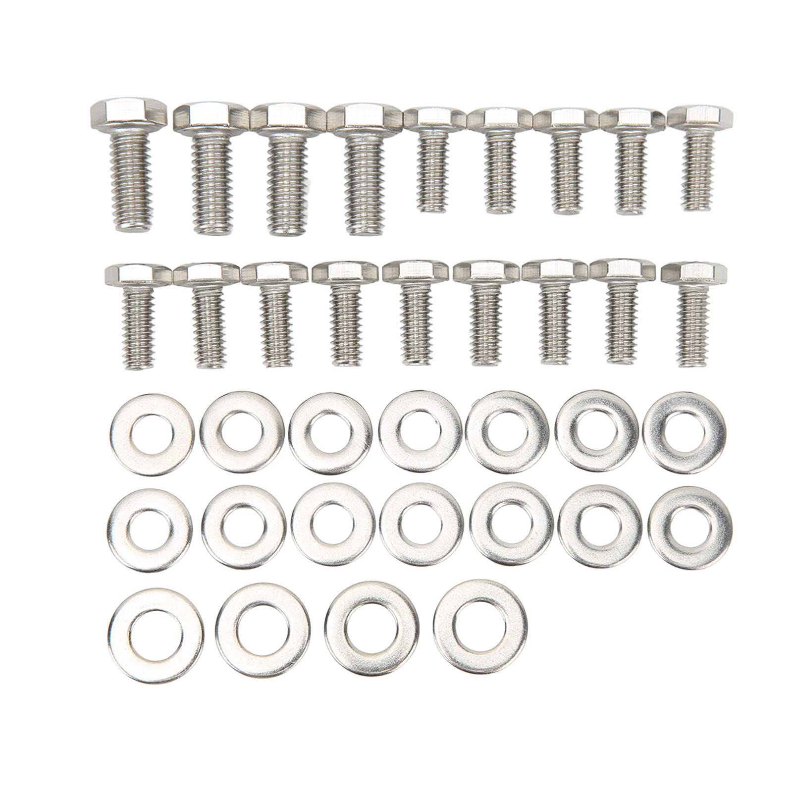 Kit bulloni esagonali motore in acciaio inossidabile 211 pezzi Elementi di fissaggio ad alta resistenza e lunga durata per motori a blocchi piccoli 265 283 305 327 350 400