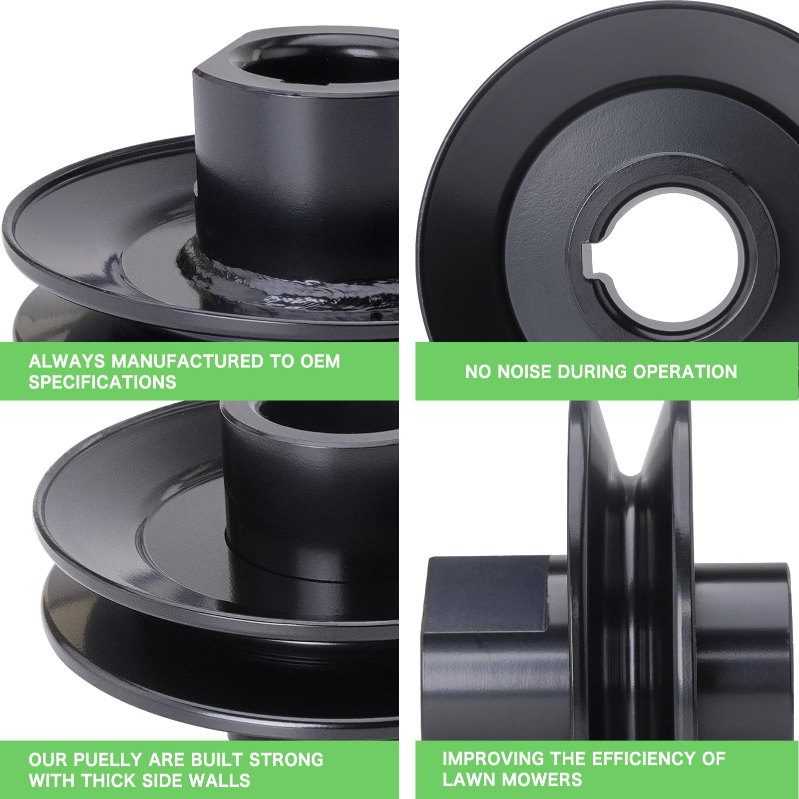 02003417 - Polea de transmisión para cortacésped Drivekohler CUB CA DET 01008808 01008381P 01008381 compatible con Kohler Z Force Tank 42 44 48 50 54 pulgadas