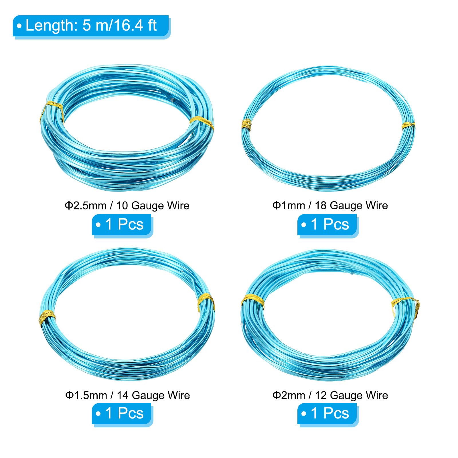 PATIKIL 16.4ft Aluminum Wire - Image 2