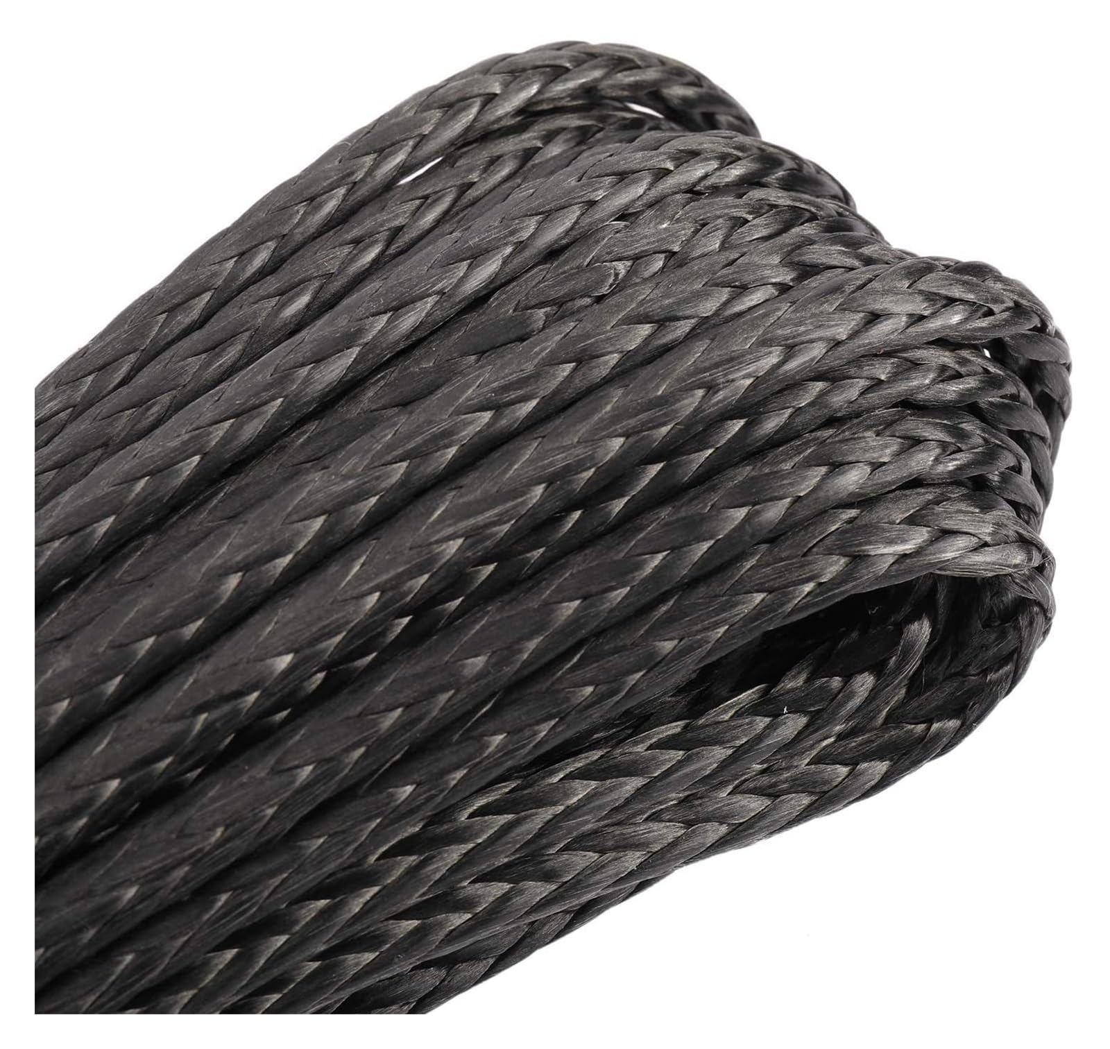 Cavo per Verricello, Cinghia di traino for fune for verricello, 7000LBs Verricello for fune for cavo Verricello Gancio di traino Tappo in gomma for ATV SUV UTV Camion Accessori fuoristrada(4.8mm)