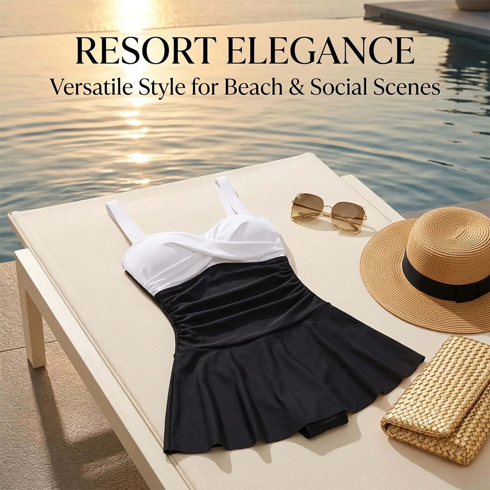 Costume da bagno da donna a vita alta, con allacciatura al collo, con coppe push up, sexy, schiena scoperta, ideale per feste in spiaggia, piscina e vacanze