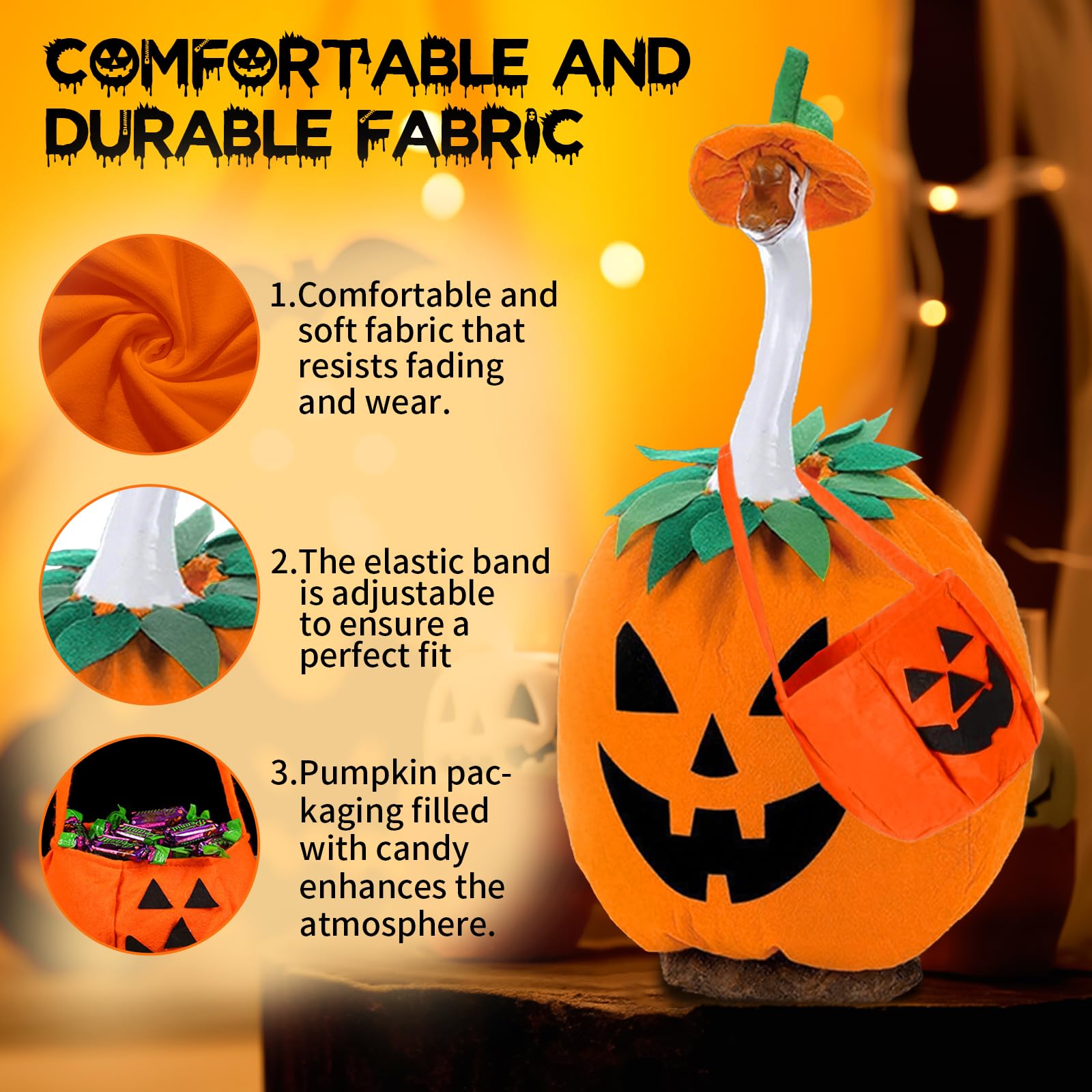 Kenmohuo 3Pcs Halloween Porch Goose Outfit - Image 4