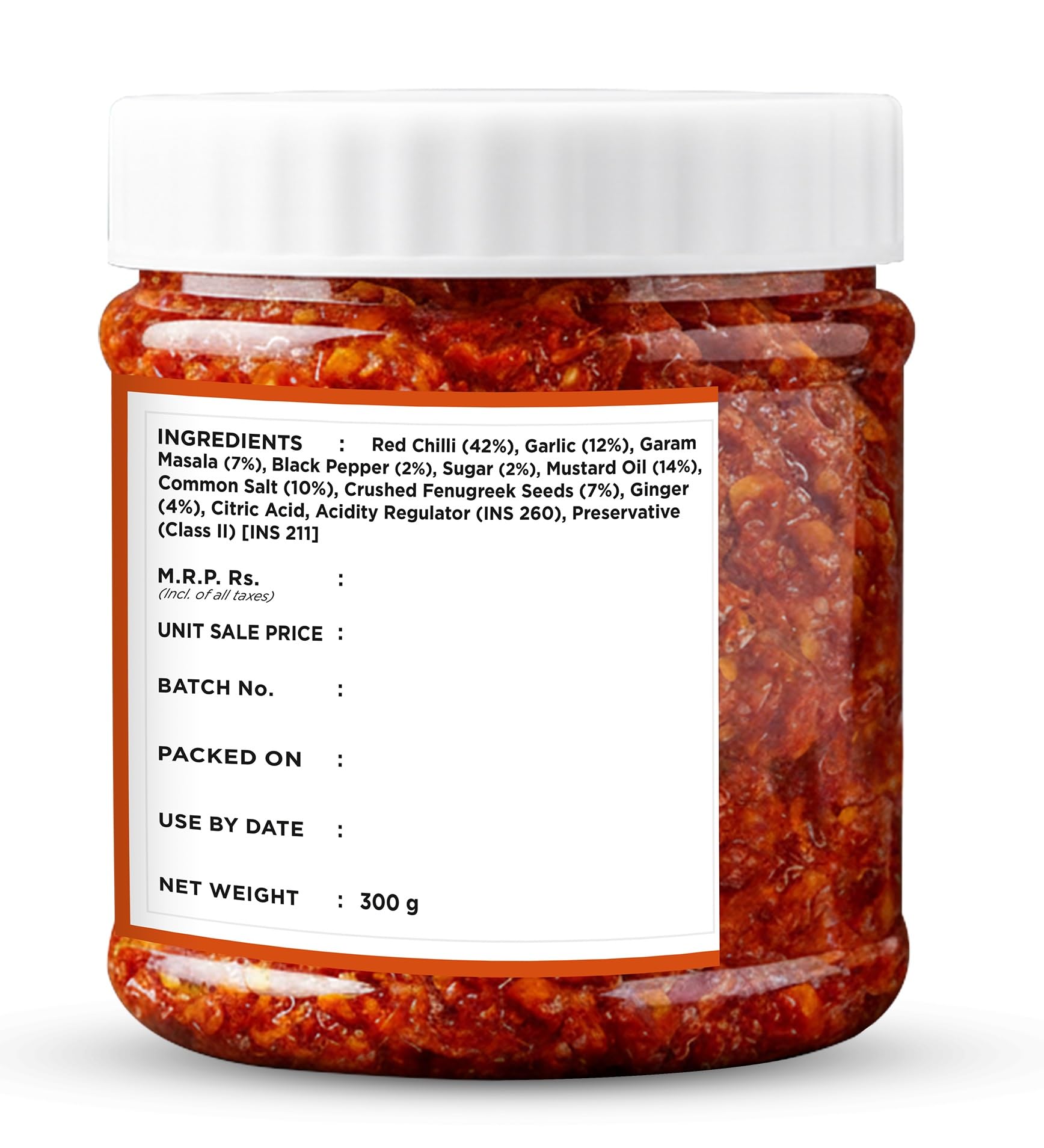 Delight Foods Rajasthani Marwari Lehsun Chutney 300g | Tangy and Spicy Garlic Pickle | Traditional Rajasthani Achaar | Made in Pure Mustard Oil 1