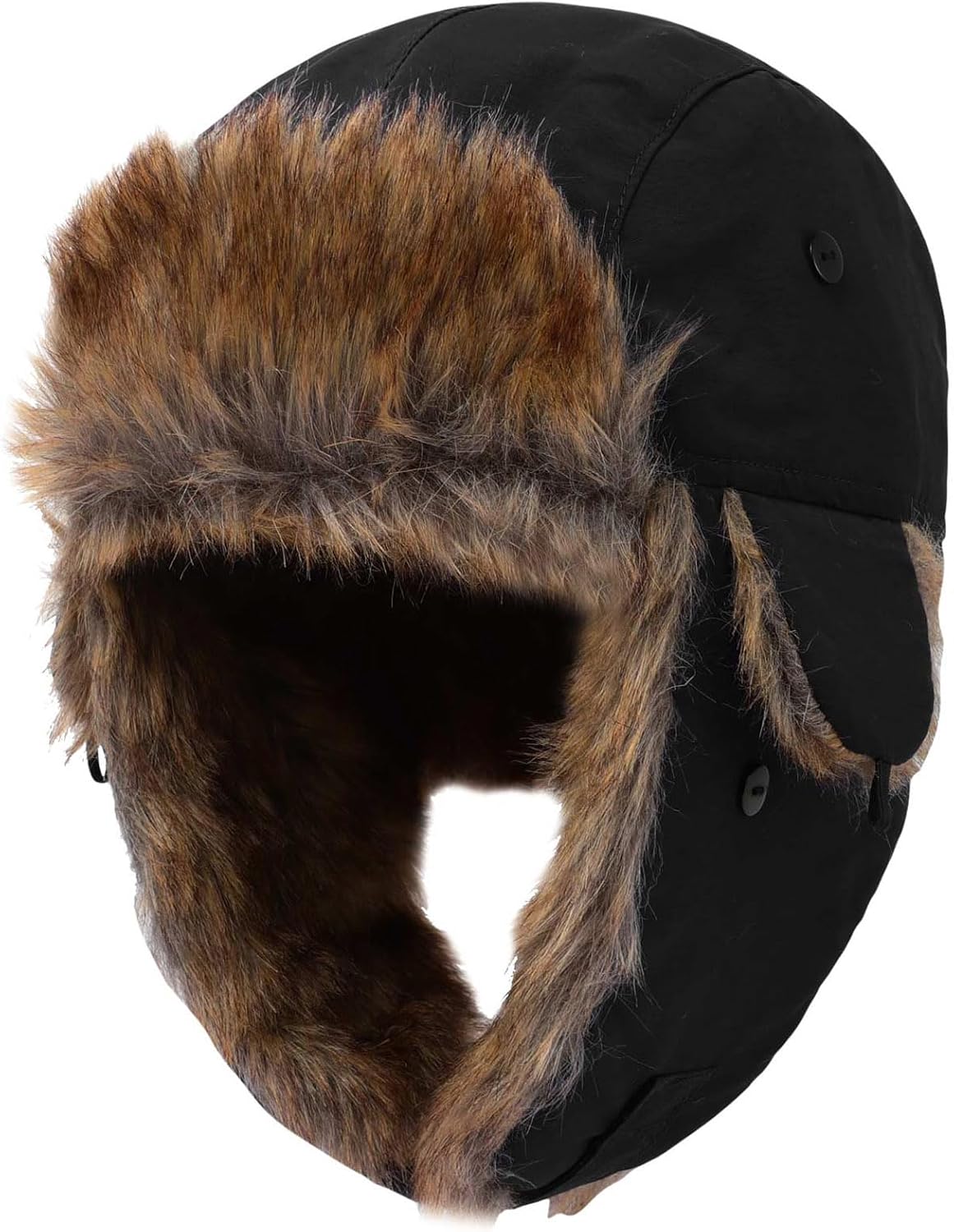 ACTLATI Kids Winter Trapper Hat for Boys Girls Snow Hats Toddler Waterproof Fleece Hunting Ski Hat with Earflap Age 1-8