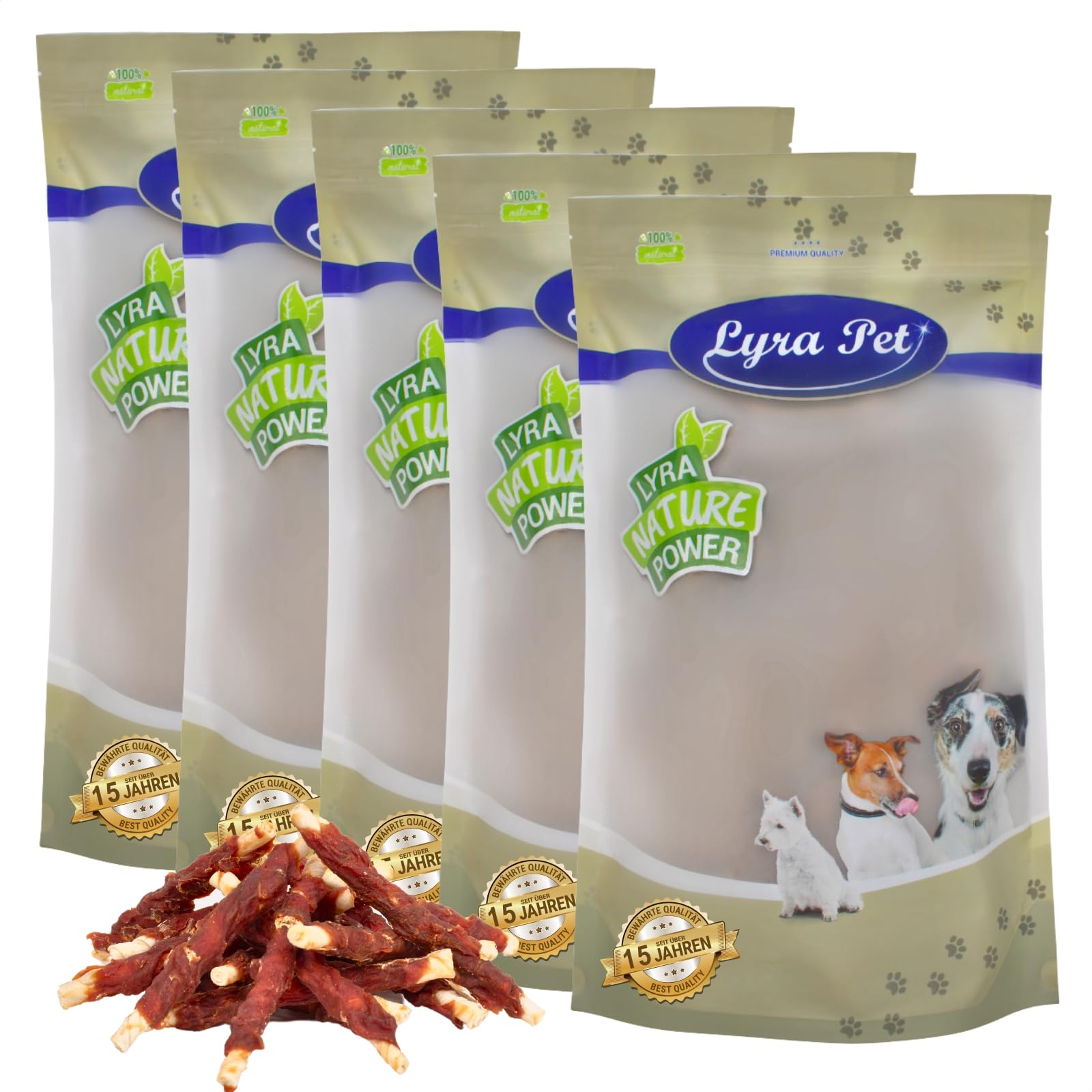 Lyra Pet® 5 kg Rouleaux à mâcher au Blanc de Canard – friandise pour Chiens