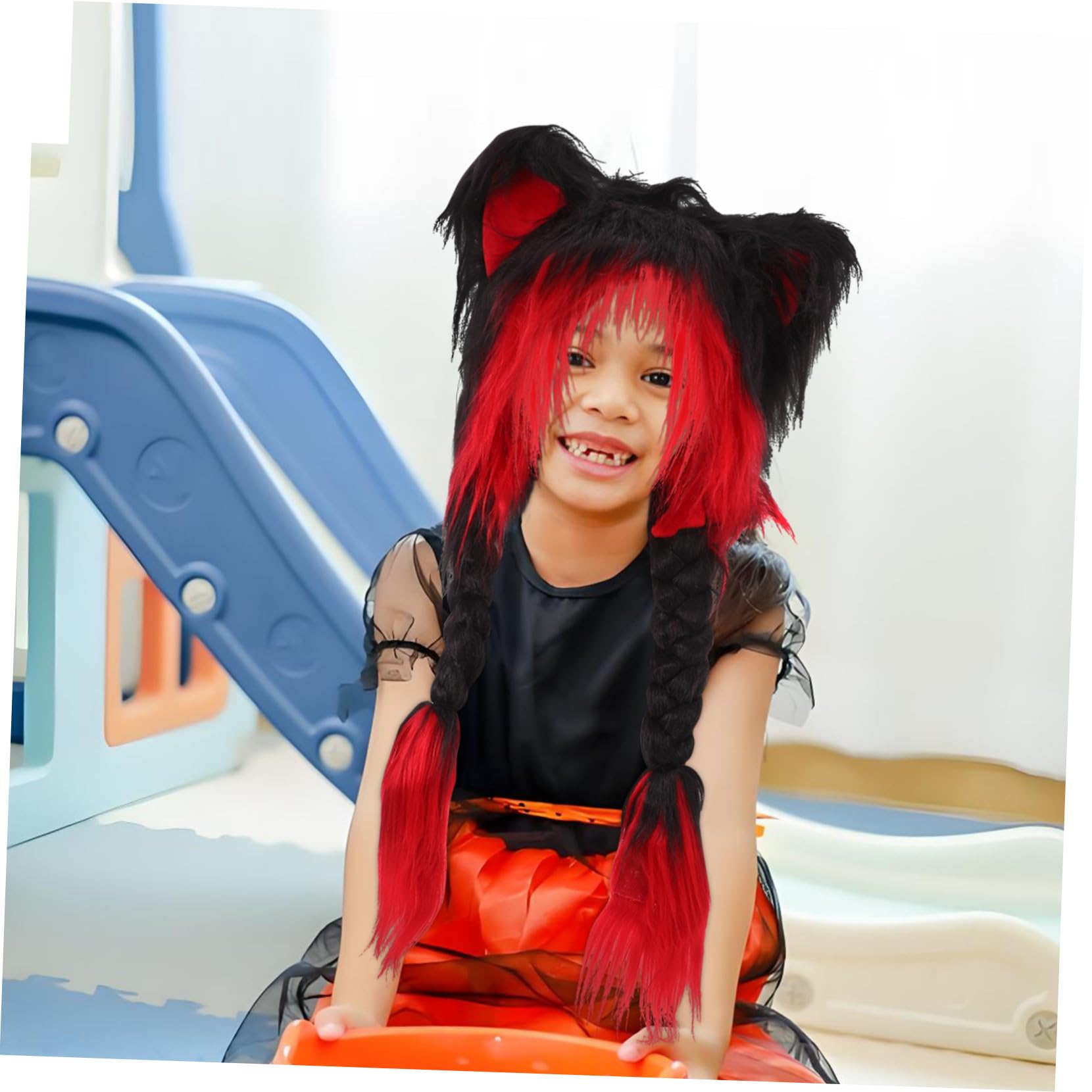 Gorro de Peluche con Orejas de Gato Gorro Cálido y Esponjoso para Mujer Accesorio de Invierno para Halloween Fiesta de Cosplay y Uso Diario Diseño Divertido y para Otoño