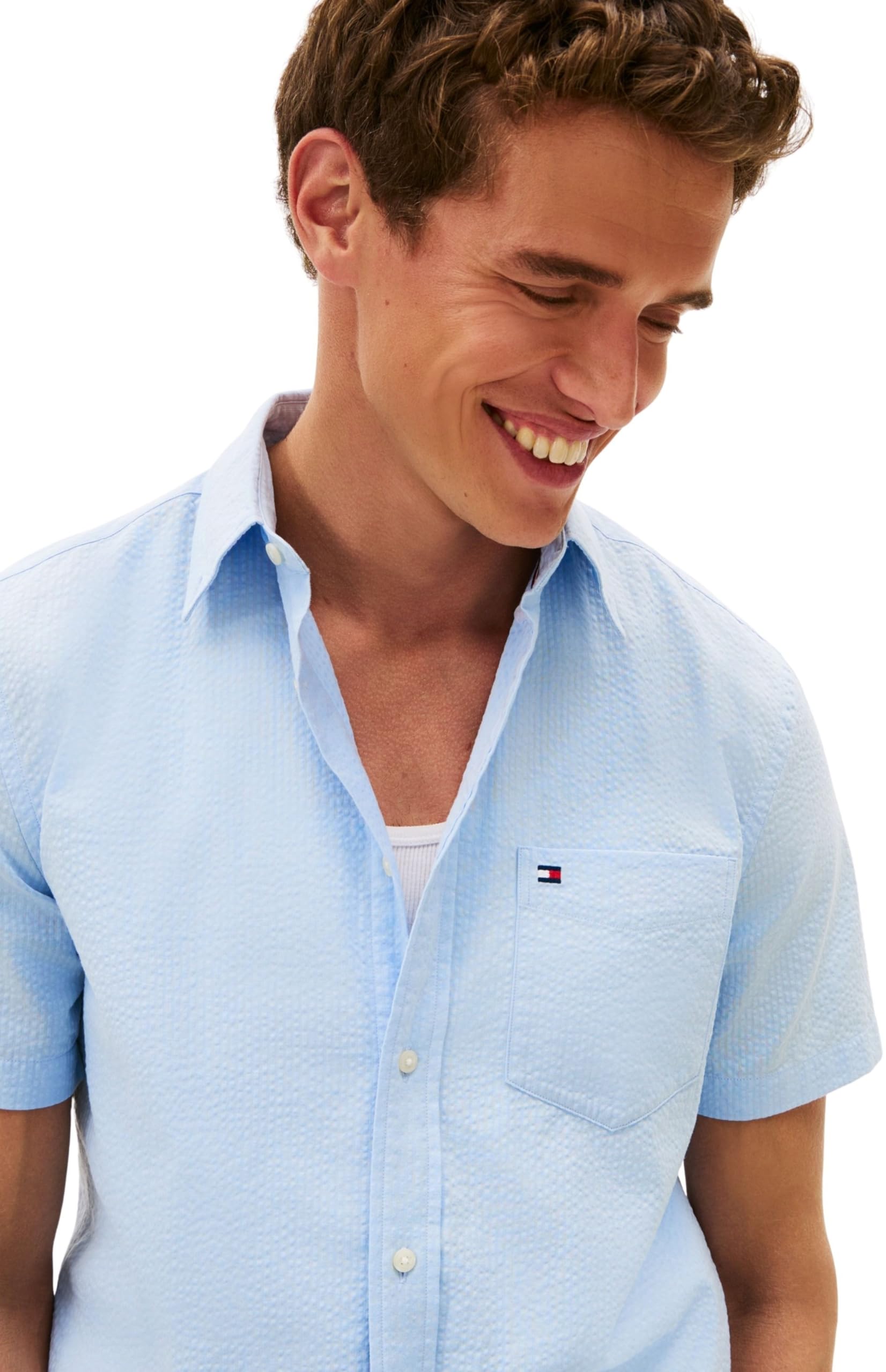 Tommy Hilfiger Seersucker SOLID SS RF Shirt