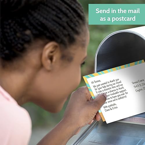 Miniatura 4 de T MARIE 50 postales de agradecimiento Tarjetas retro You Rock de 4 x 6 para regalos de agradecimiento a empleados, tarjetas de agradecimiento a