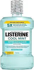 Listerine Cool Mint Enxaguante Bucal Sem Álcool, 1,5l