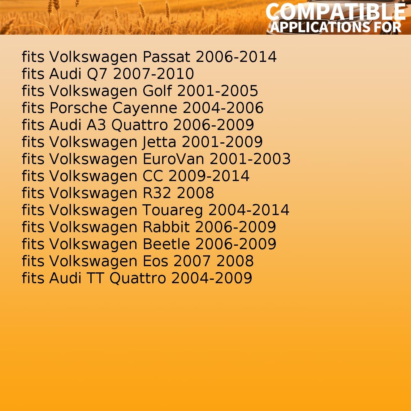 1 X Engine Crankshaft Seal Rear fits Porsche Cayenne 2004-2006 fits Volkswagen Golf,Jetta,Passat 2001-2014 fits Audi A3 Quattro,Q7 2006-2010 Replacement 955 101 051 00, 021 103 051 C, 021 103 051