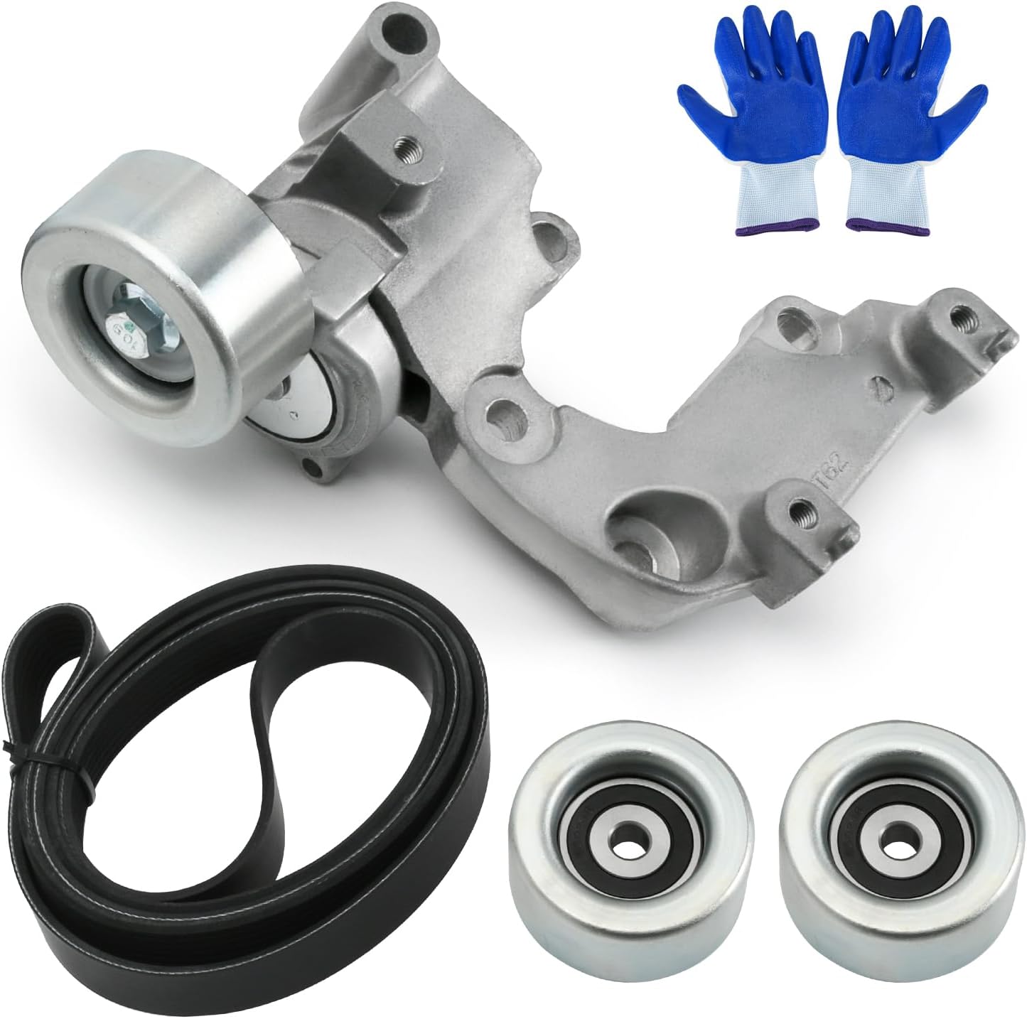 38410 Drive Belt Tensioner Pulley Kit Compatible with Lexus ES350 2007-2012, RX350 2007-2012, for Toyota Avalon 2005-2012, Camry 2007-2011, Sienna 2007-2010 3.5L V6 Replace 89158 7PK2090