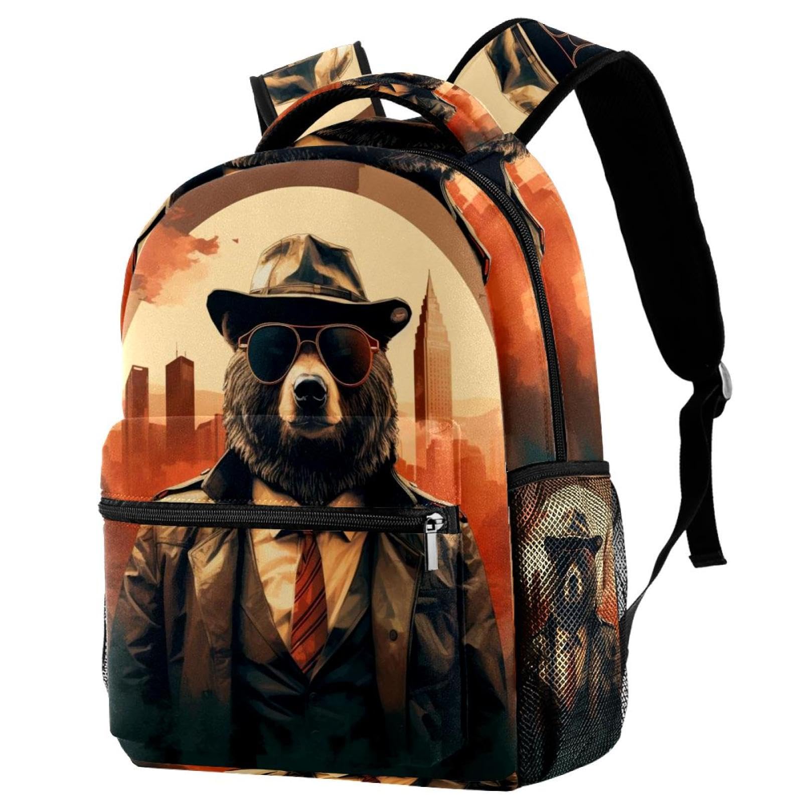 Sac à dos voyage rétro multicolore taille unique fille garçon - 7