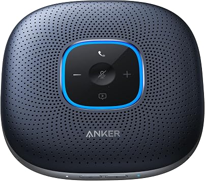 Anker PowerConf Speakerphone for Online Meetings, Telework Navy Metallic
