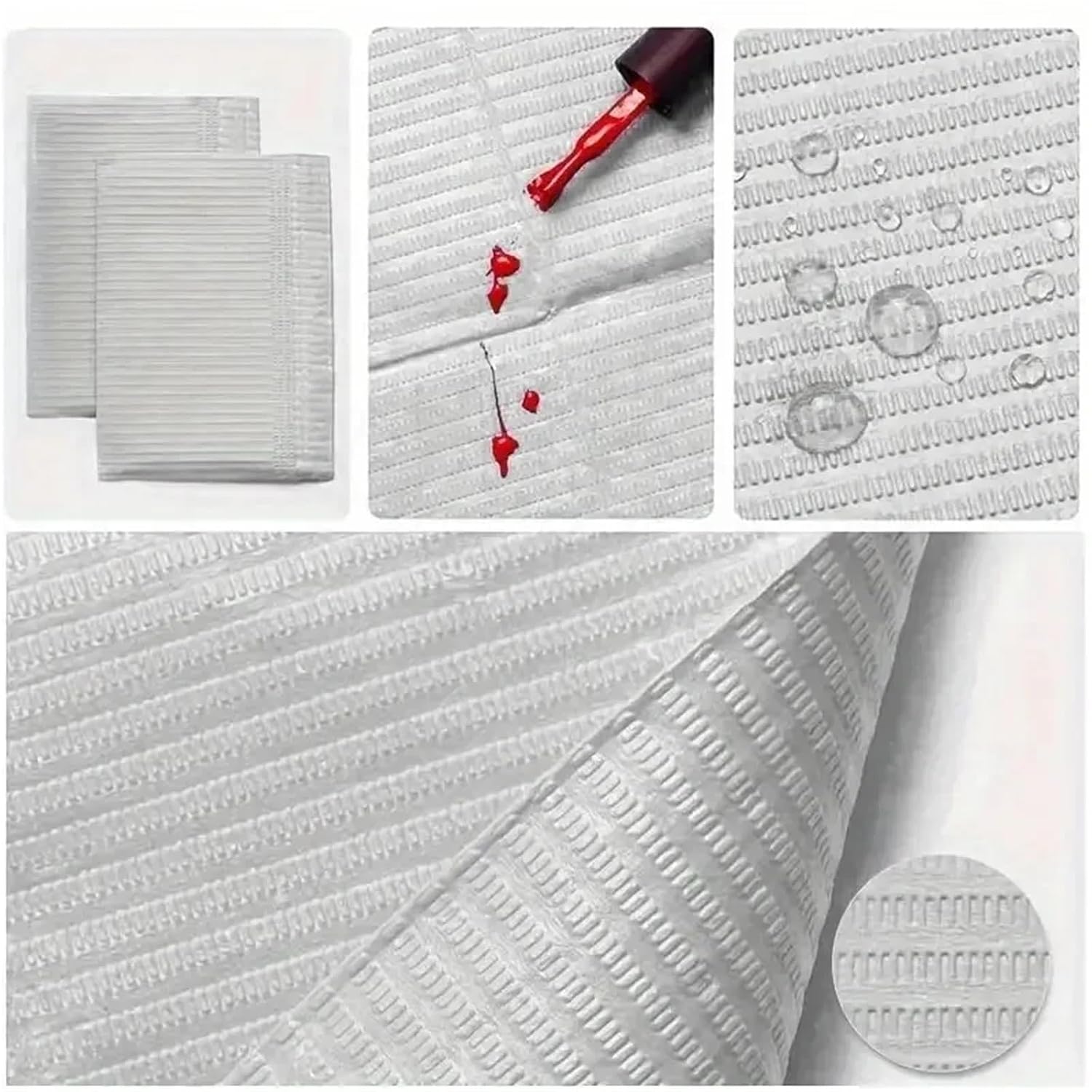 100PCS Disposable Waterproof Tattoo Clean Pads for Nail Art Eyelash Salon Tools