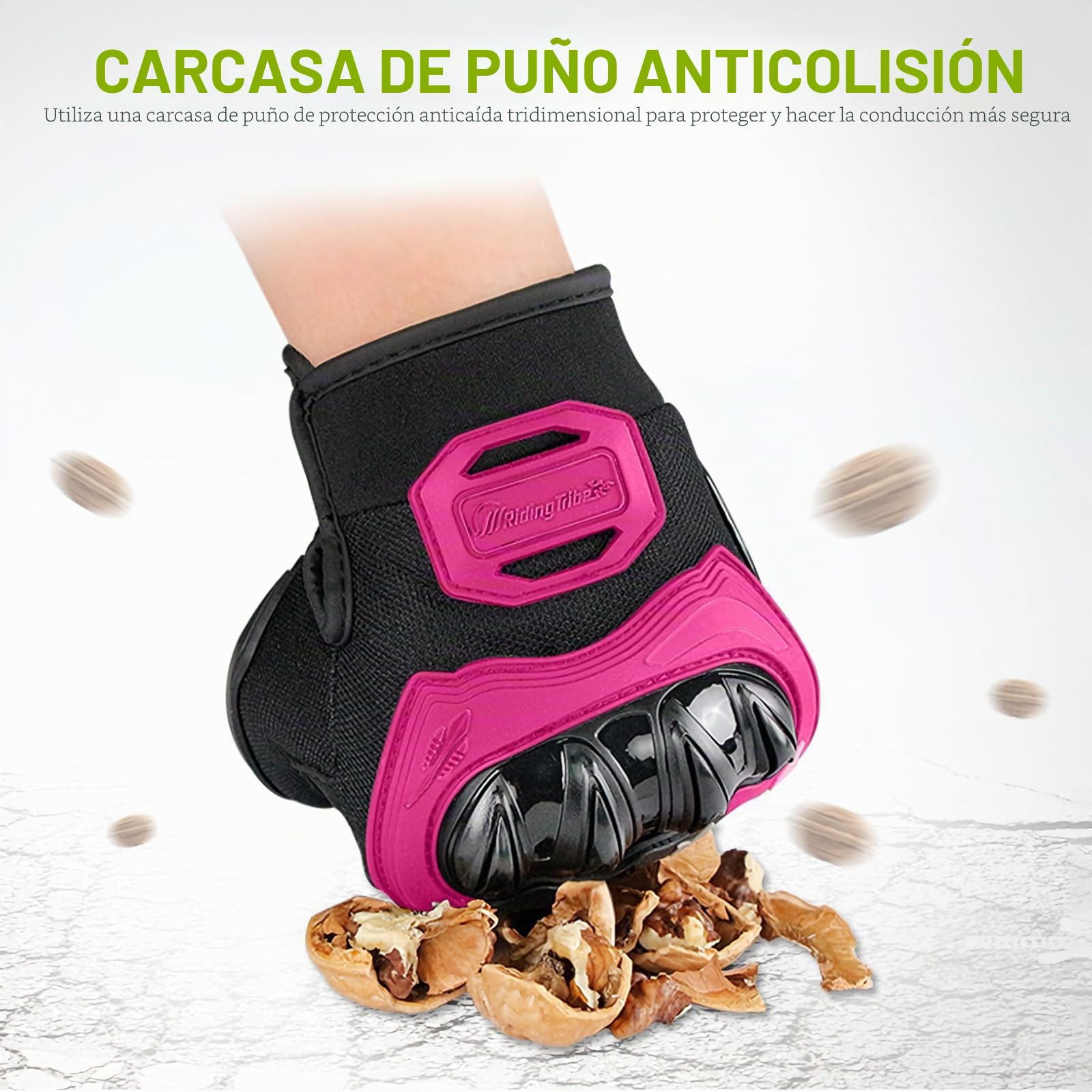 Guantes de motocicleta anticaídas, dedos completos, guantes de motocross, protección completa para nudillos, para carreras de carretera, ciclismo, ATV