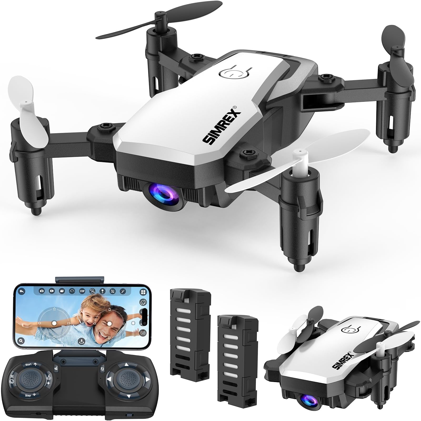 4DRC V9 Drohne für Kinder, RC Quadcopter mit HD WiFi FPV Kamera