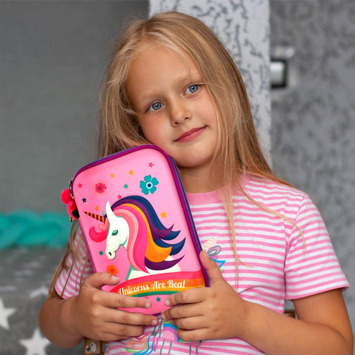 AUNGKWANG Trousse Scolaire 2 en 1 Silicone Licorne, étui Crayons Bureau, Sac Papeterie Filles Garçons Étudiants AUNGKWANG Trousse Scolaire 2 en 1 Silicone Licorne, étui Crayons Bureau, Sac Papeterie Filles Garçons Étudiants