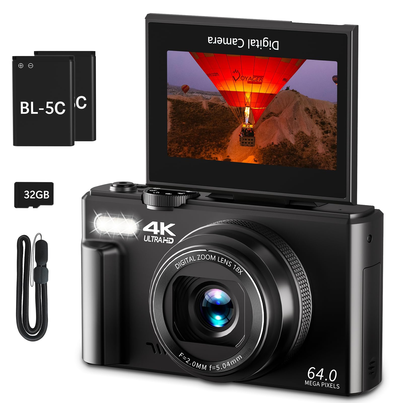 VJIANGER 4K Digital Camera