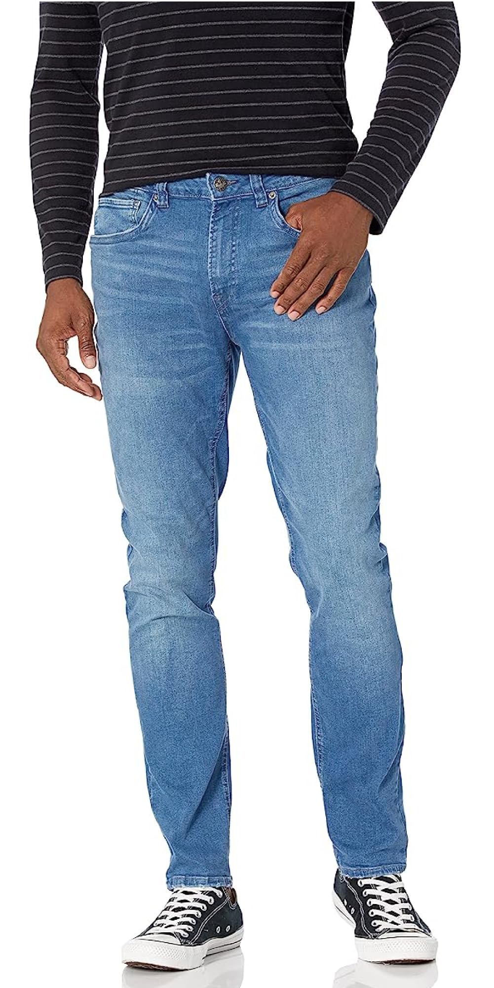 Buffalo David Bitton Men's Skinny Max Stretch Denim Jeans - Faded Wash - View #2