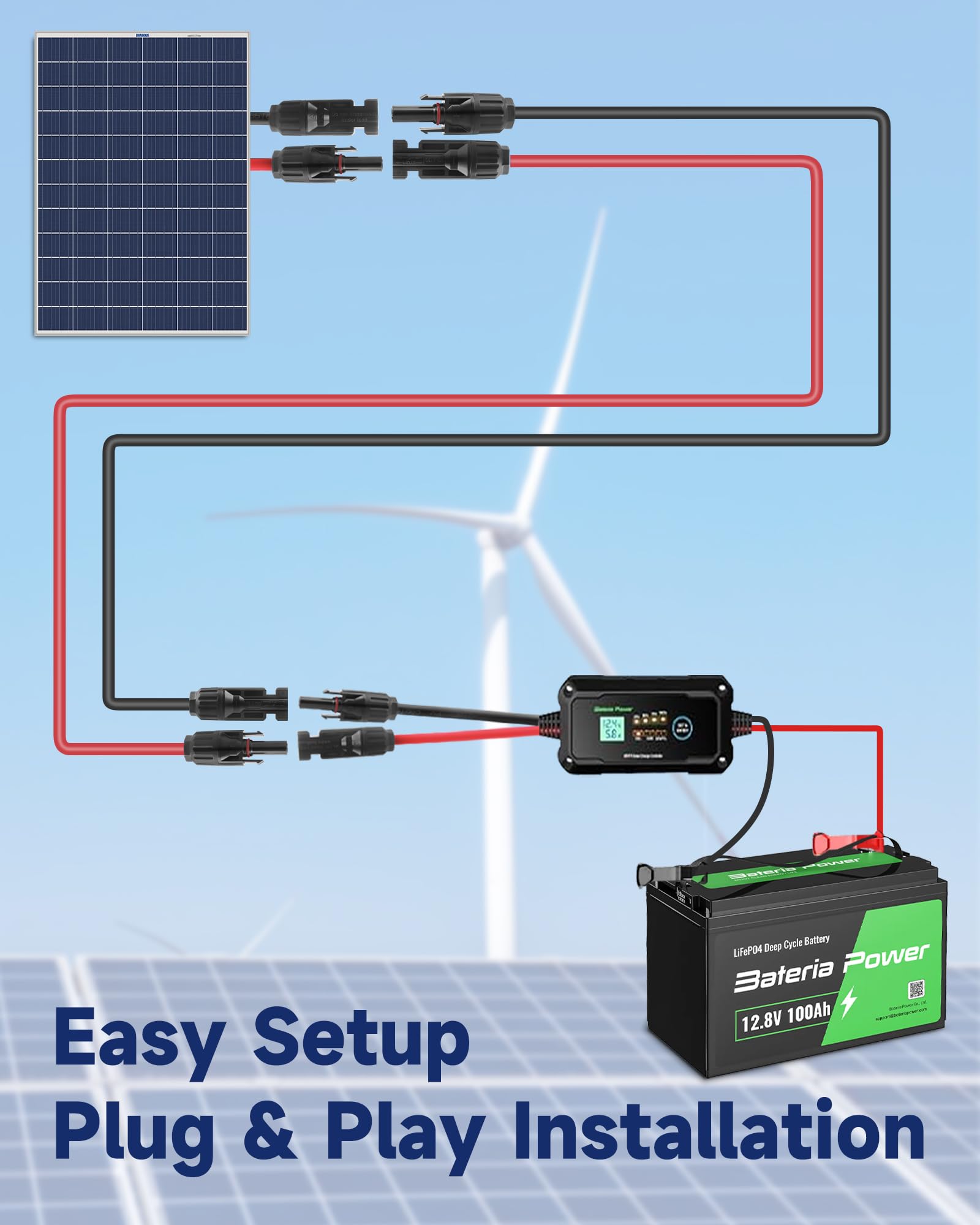 Kabel przedłużający solarny 9,1 m, kabel solarny 10 AWG z wodoodpornymi złączami, czerwony i czarny przewód PV 6 mm² do kampera, przyczepy kempingowej, przyczep i systemów fotowoltaicznych