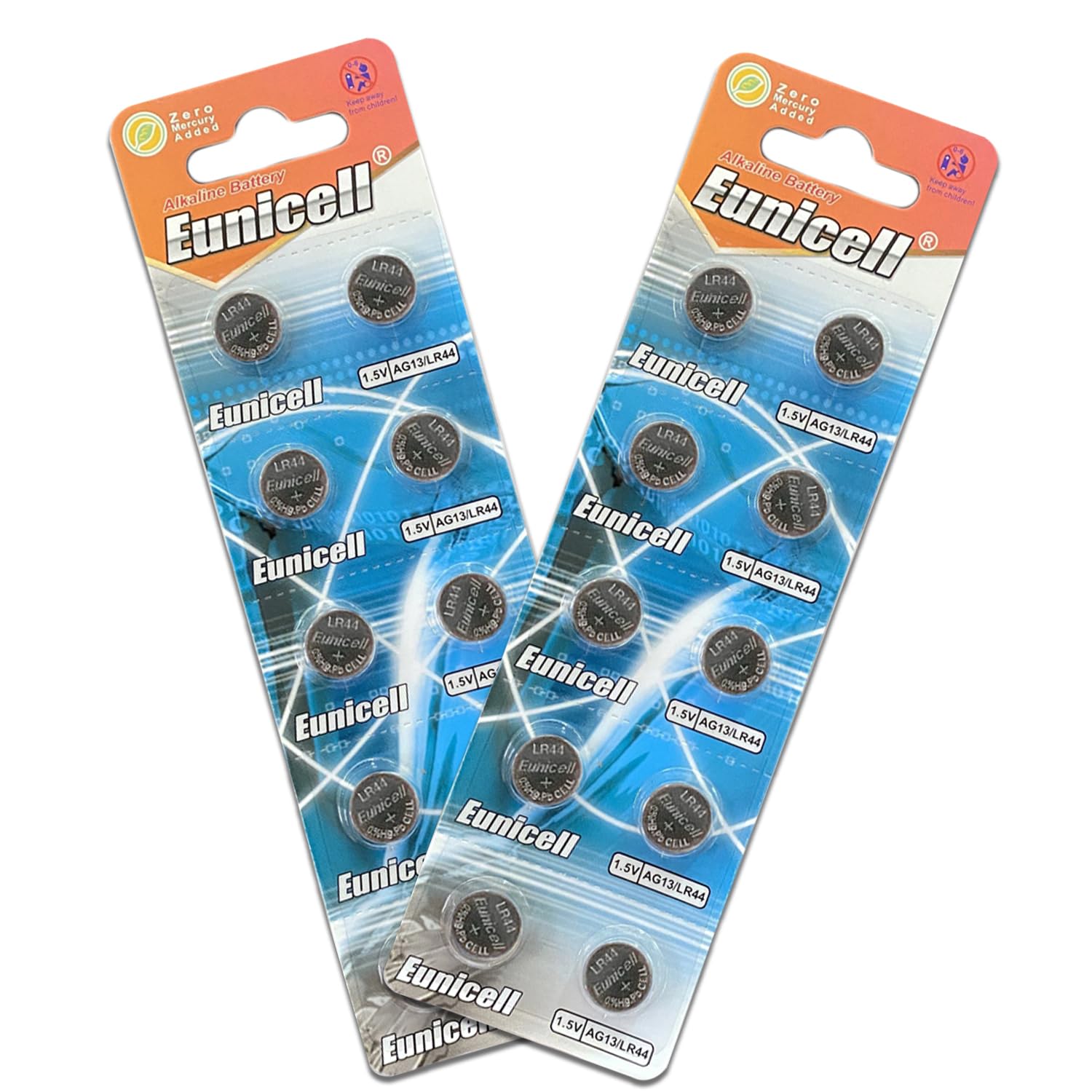 Pack of 10 - LR920/AG6 Eunicell 1.5V Button Coin Cell Alkaline Batteries - Suitable for use in LED lights, Digital Voice Recorders, Toys, Blood Glucose, Cholesterol Testing, Meters, Toys — view 16