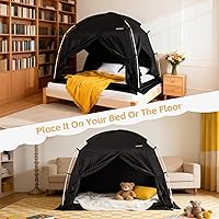 Vista 6 de Carpas de Cama con Dosel - Carpa de Ensueño Privada para Dormir Cómodamente en Interiores, Reductora de Luz y Transpirable, con Carpa de Cama