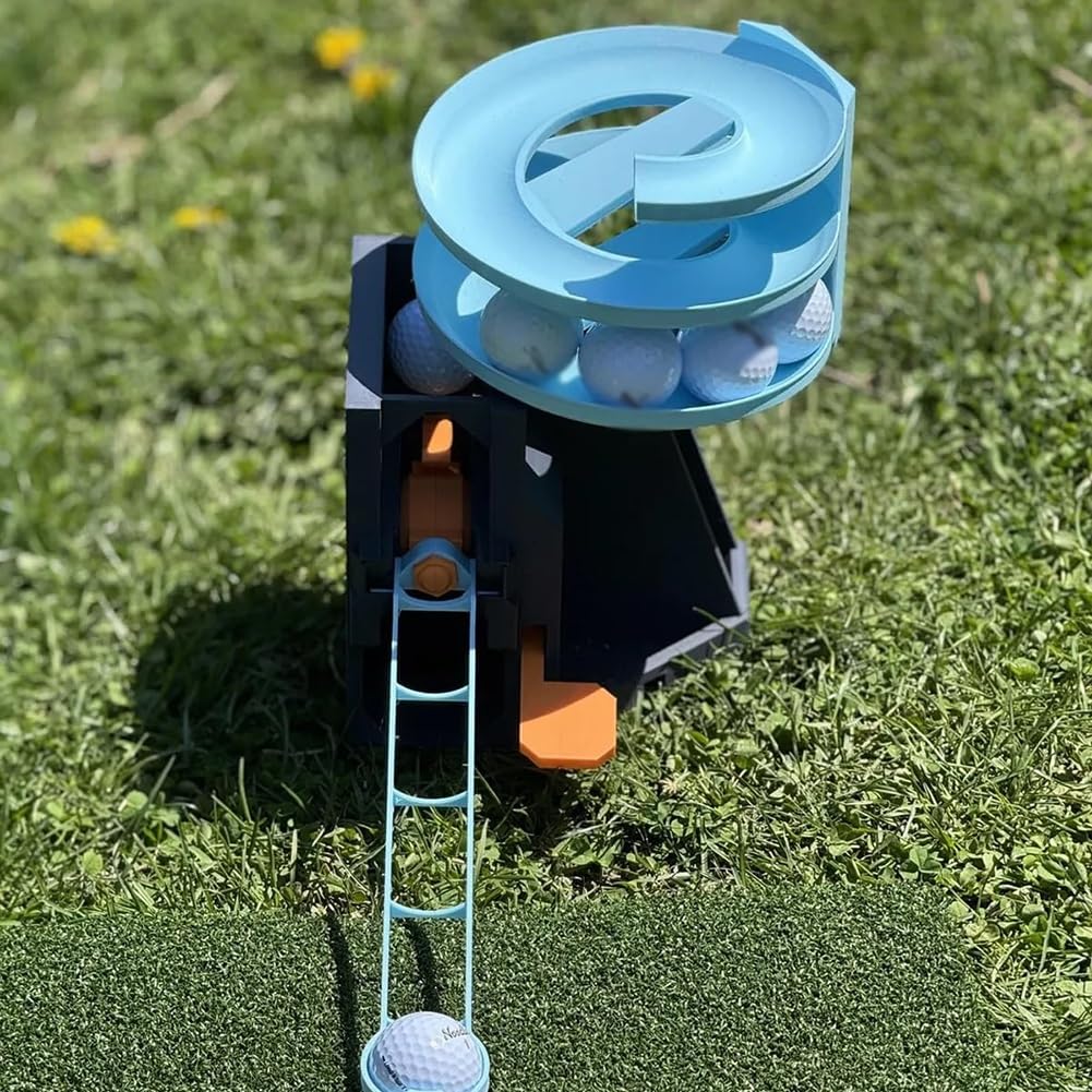 Range Reload Golfballwerfer Pro, Golfballspender Mit Fußpedal, Automatische Abschlagmaschine Für Golfübungen Im Innen- Und Außenbereich, Große Kapazität Für 25 Golfbälle Für Golfliebhaber
