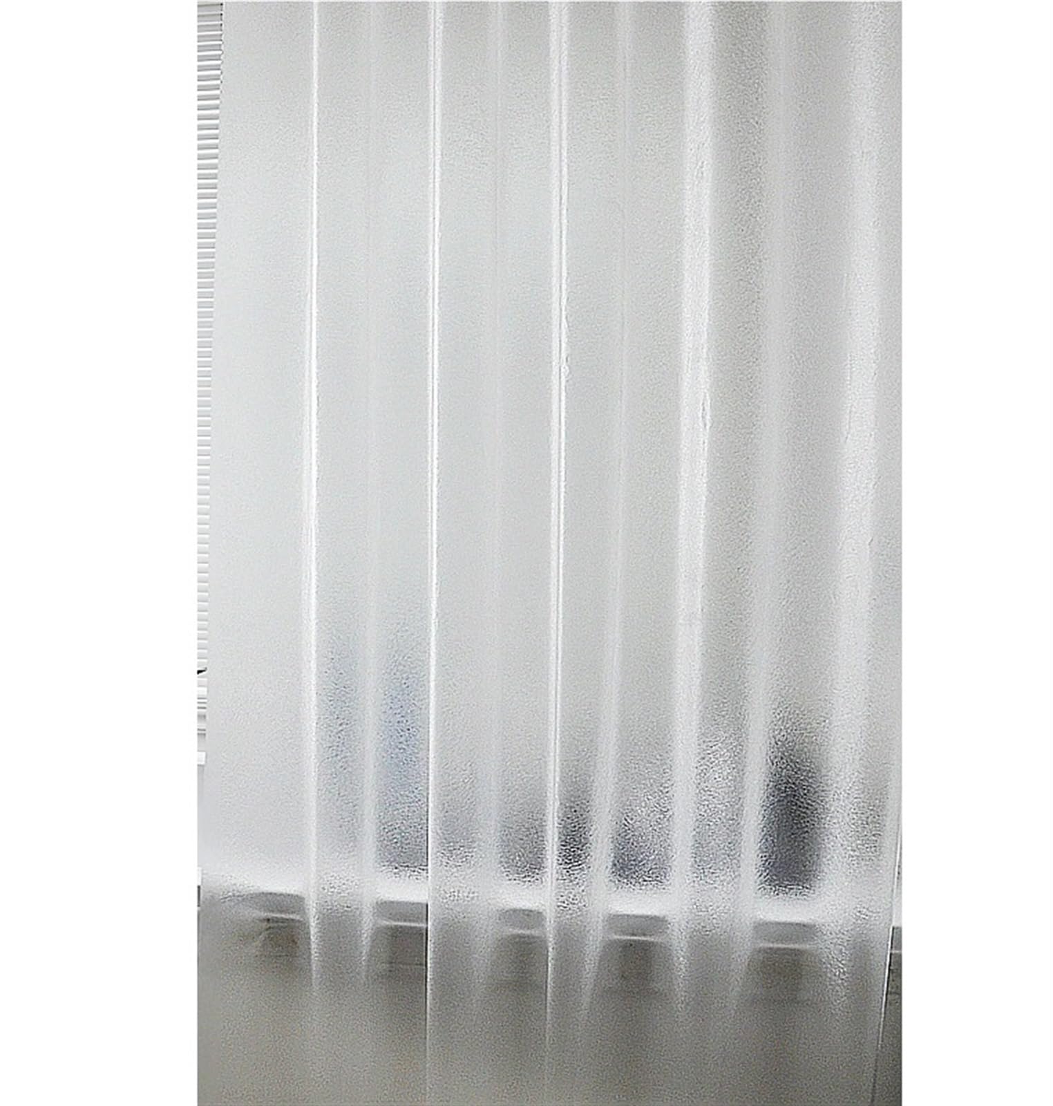 Rideau Douche Rideau de Douche EVA imperméable Luxe, Transparent, translucide, Salle Bain en Plastique avec Crochet(W260xH200cm)