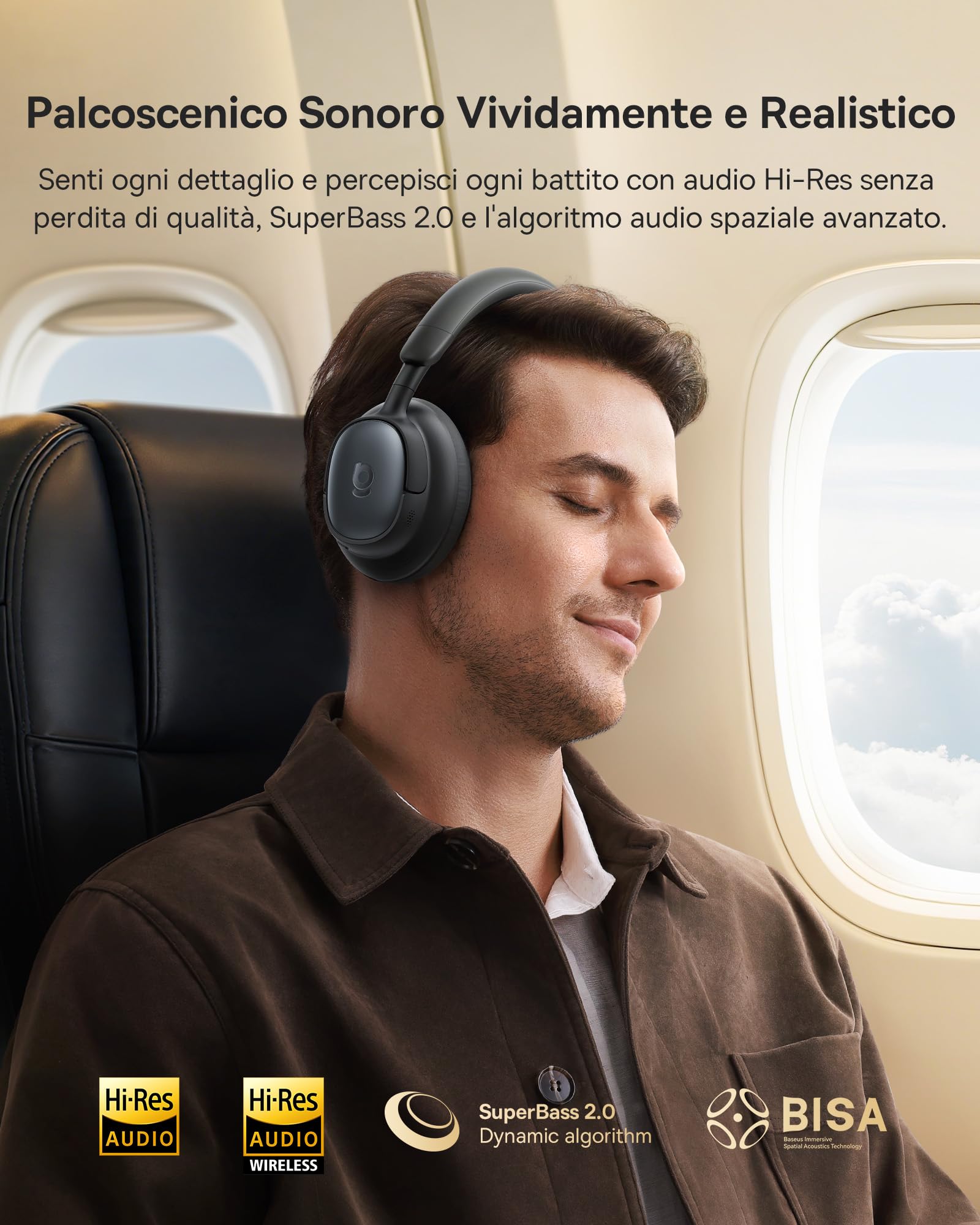 Baseus MH1 Bluetooth Earphones - Cancellaizione Acustica -84dB - Dettaglio