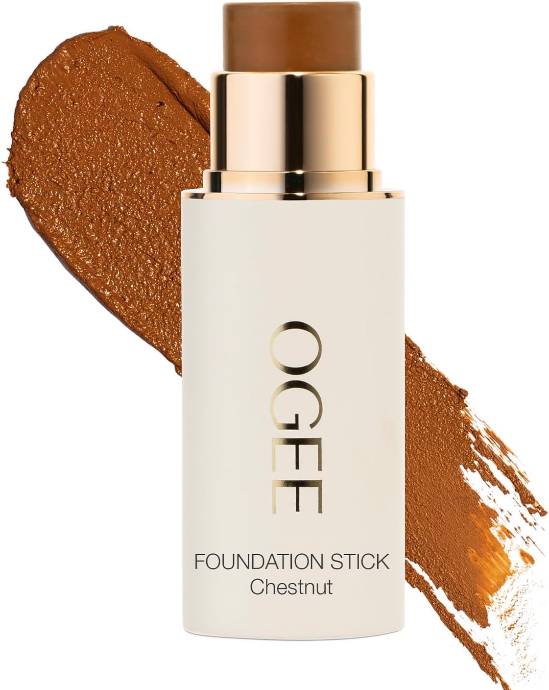 Sculpted Complexion Foundation Stick (Chestnut 13.75W - Deep Auburn, Rich-Golden Undertones) Full Coverage Foundation Makeup - Instantly Balance & Even Complexion - 70% Organic Ingredients