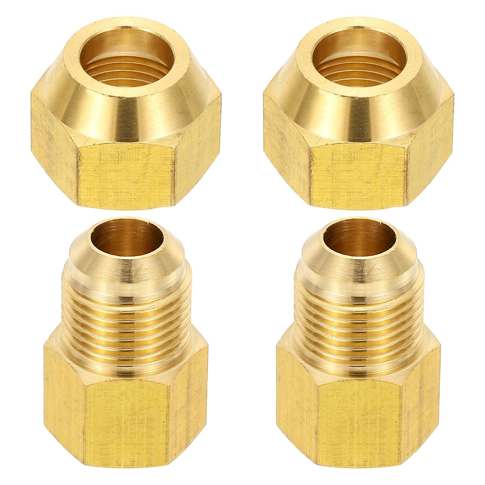 Raccord en laiton femelle 3/8 x mâle 1/2 coude 45 degrés PATIKIL pour tuyauterie