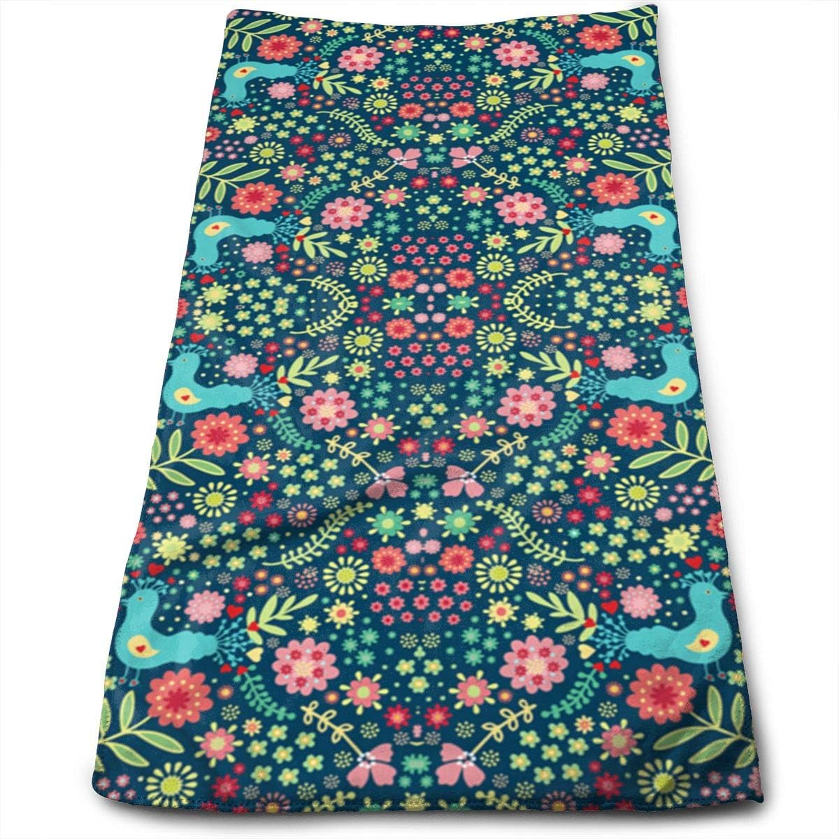 QiFfan22 Scandinavian Garden Cotton Dish Towels,Oversized Kitchen Towels for Drying