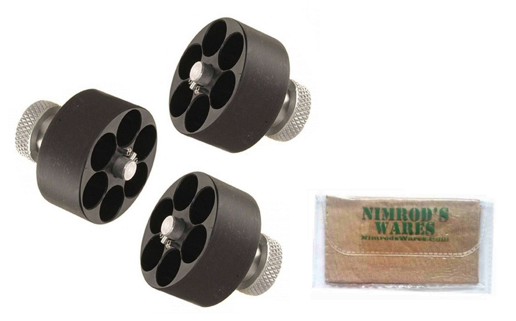 Nimrod's Wares3-Pack HKS Speedloader .38 .357 S&W Dan Wesson Charter Taurus 10A Microfiber Cloth
