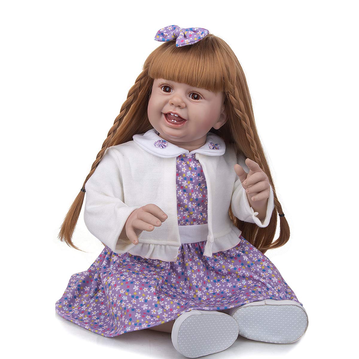 27 Inch Reborn Toddler Dolls Soft Silicone Cotton Body Real Looking Baby Dolls for 3+ Years Old Girl Kids House Play Toy Birthday Gifts…