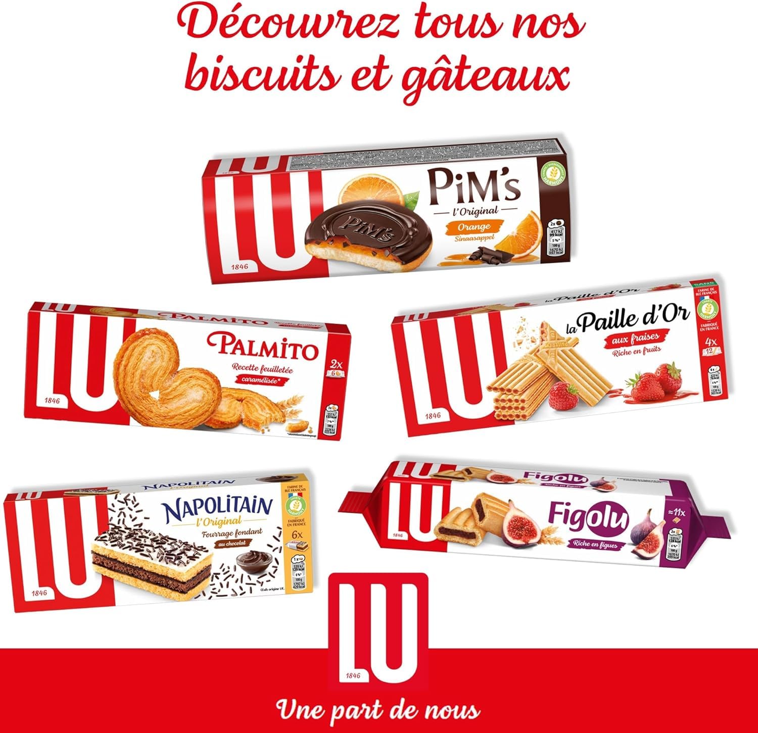 LU - Petit LU Moelleux - Gâteau Moelleux Pépites de Chocolat - Sans Conservateur Ni Colorant - Lot de Gâteaux en Sachets Individuels - Idéal pour le Goûter des Enfants - Carton de 48 Sachets de 28 g
