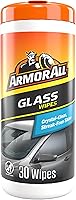 Armor All Glass Wipes for Cars - Streak-Free Auto Glass Cleaner, Safe for Tinted Windows, Removes Grime & Bugs, 30 Count