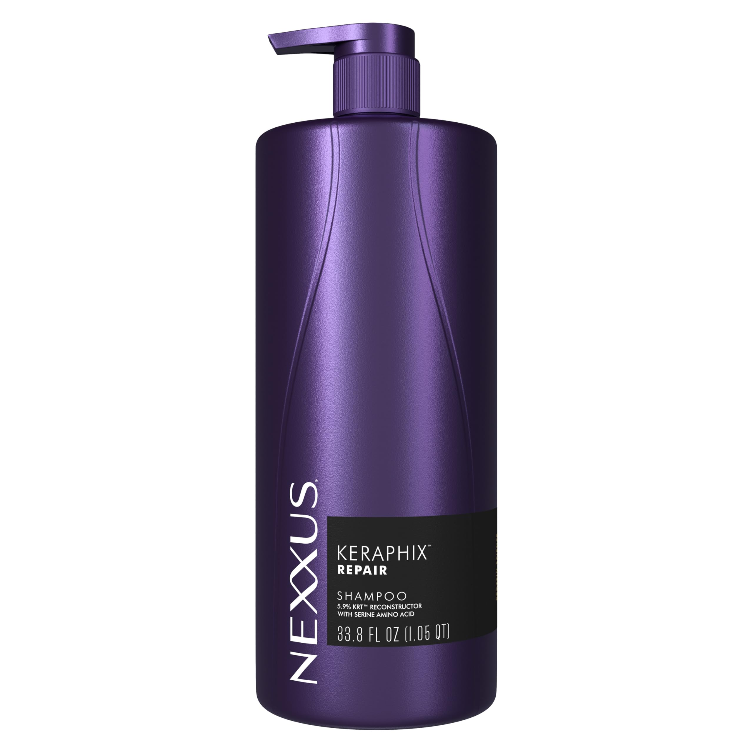 NexxusKeraphix Shampoo for Damaged Hair With ProteinFusion Keratin Protein, Black Rice, Silicone-Free 33.8 oz