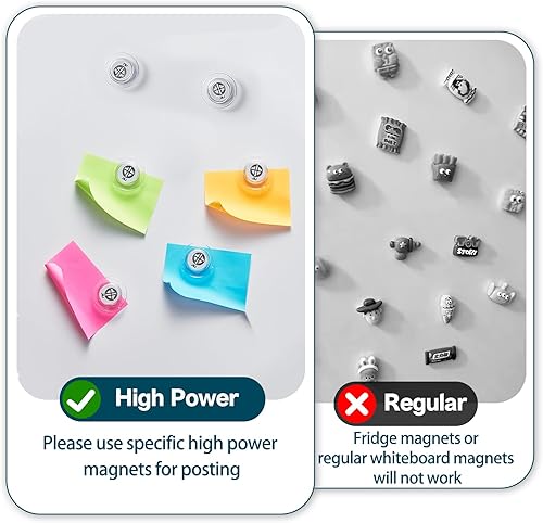 Miniatura 4 de J&J worldwide Pizarra de cristal de borrado en seco de 6 x 3 pies, pizarra blanca de vidrio magnética, grandes pizarras blancas de vidrio sin marco