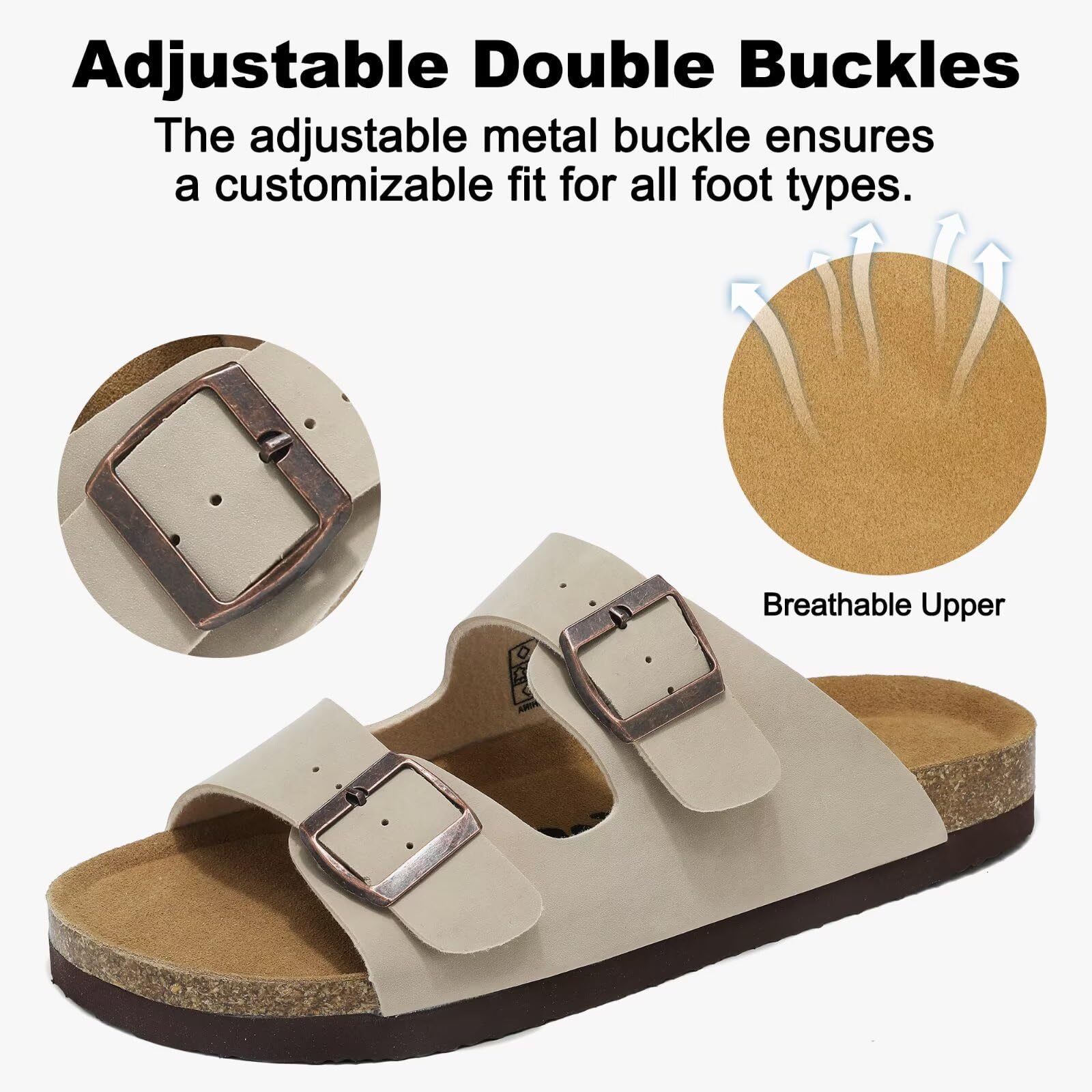 Mules et Sabots Homme Chaussons Pantoufles avec Fermé Confortable d'Intérieur Extérieur 41-46 EU