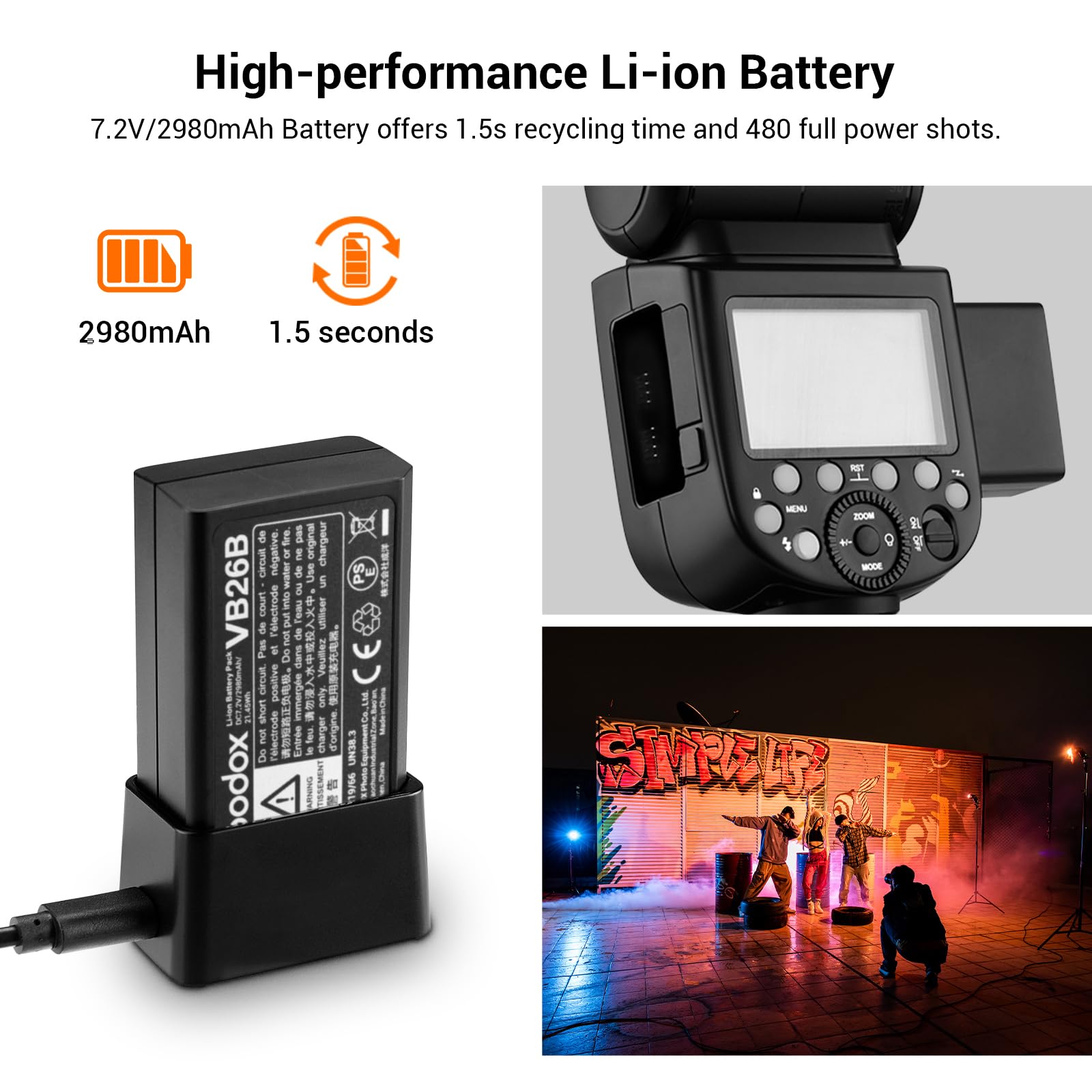 Amazon.com : Godox V1 V1-C Flash for Canon USA Version, 2.4G