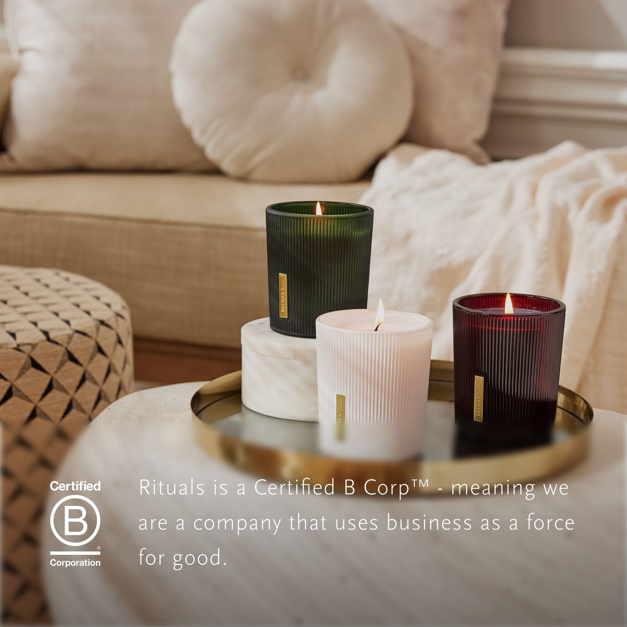 Rituals SCENTED CANDLE REFILL - THE RITUAL OF JING - SUBTLE FLORAL - JUJUBE & LOTUS - Duftlys