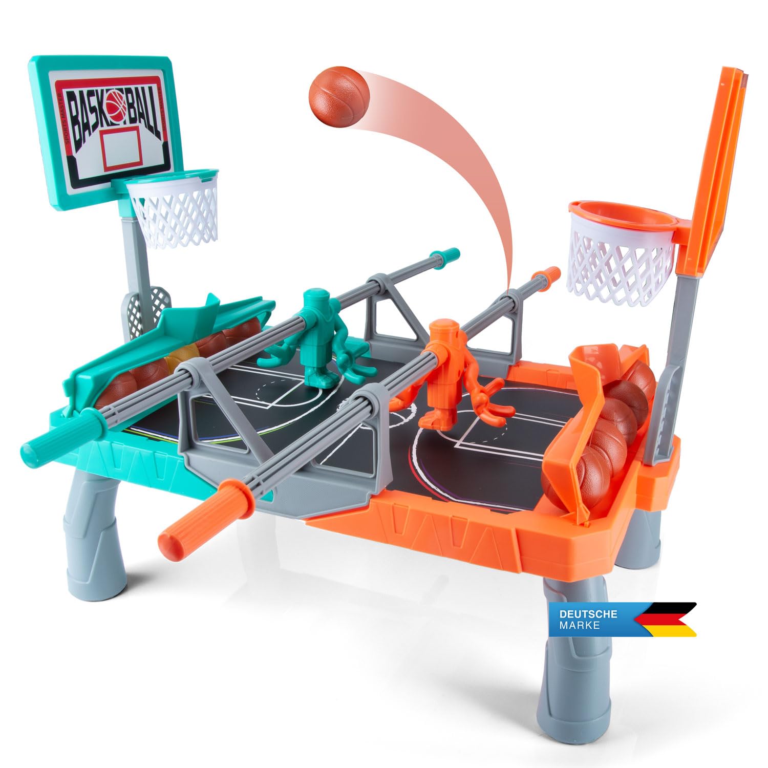 all Kids United® Shoot Basketball Table Game, Foosball Throw Game; Grab & Go Baskets, Throwing Table Game, Board Game, Travel Game for Kids