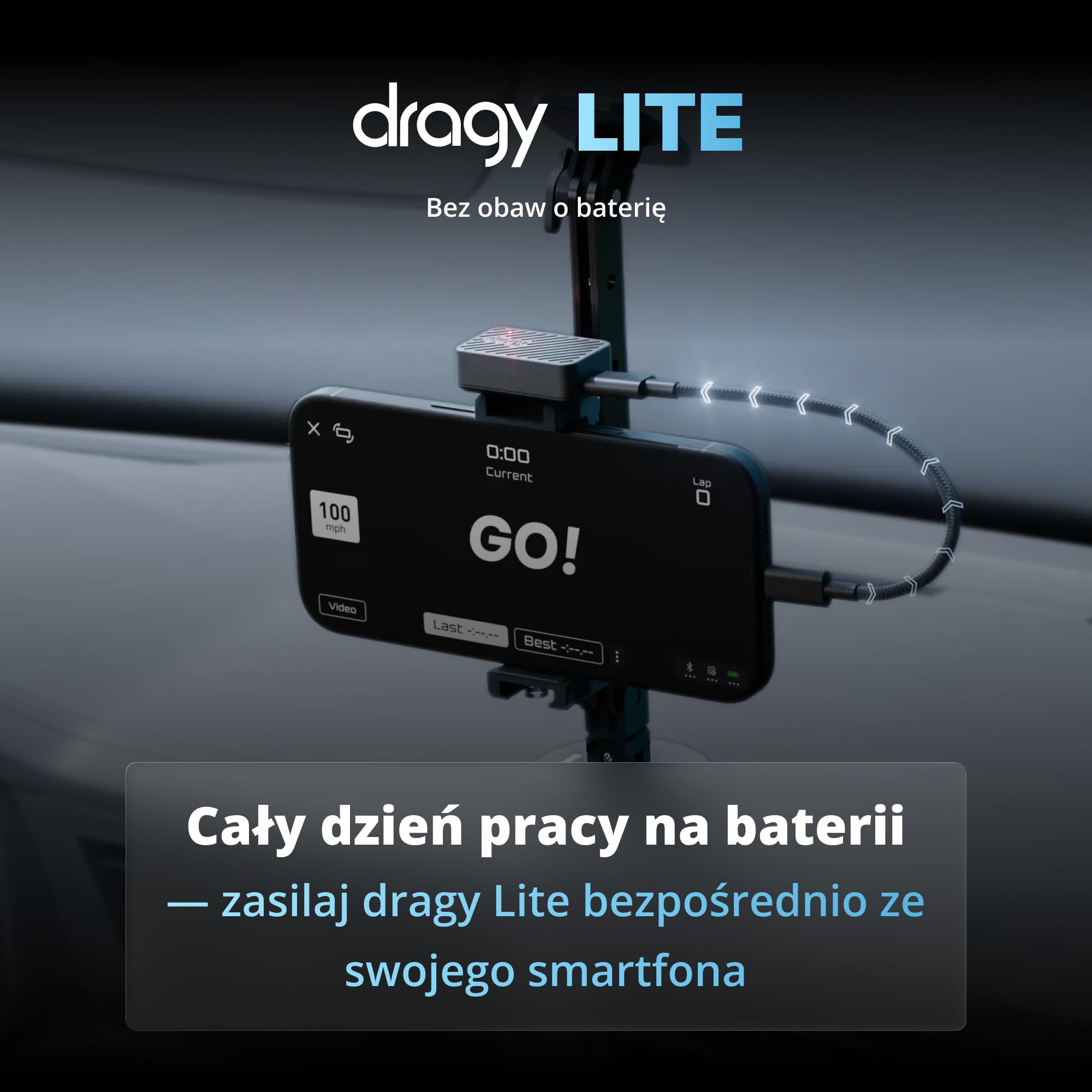 Całkowicie nowy dragy Lite — Ultralekki timer okrążeń GPS do samochodów RC i dronów FPV | Precyzyjny moduł GPS 25 Hz z wyjściem UART/kompasu | Kompatybilny z RaceChrono | 6,5 godz. pracy baterii